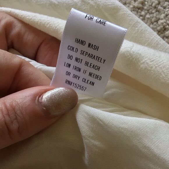 NWT Endless Rose Cream Sleeveless Button Vest Dress - Picture 7 of 9